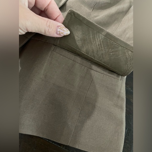 Ann Taylor LOFT Cocoa Brown Short Sleeved Work Office Layer Jacket Blazer Sz 4 - Picture 14 of 16